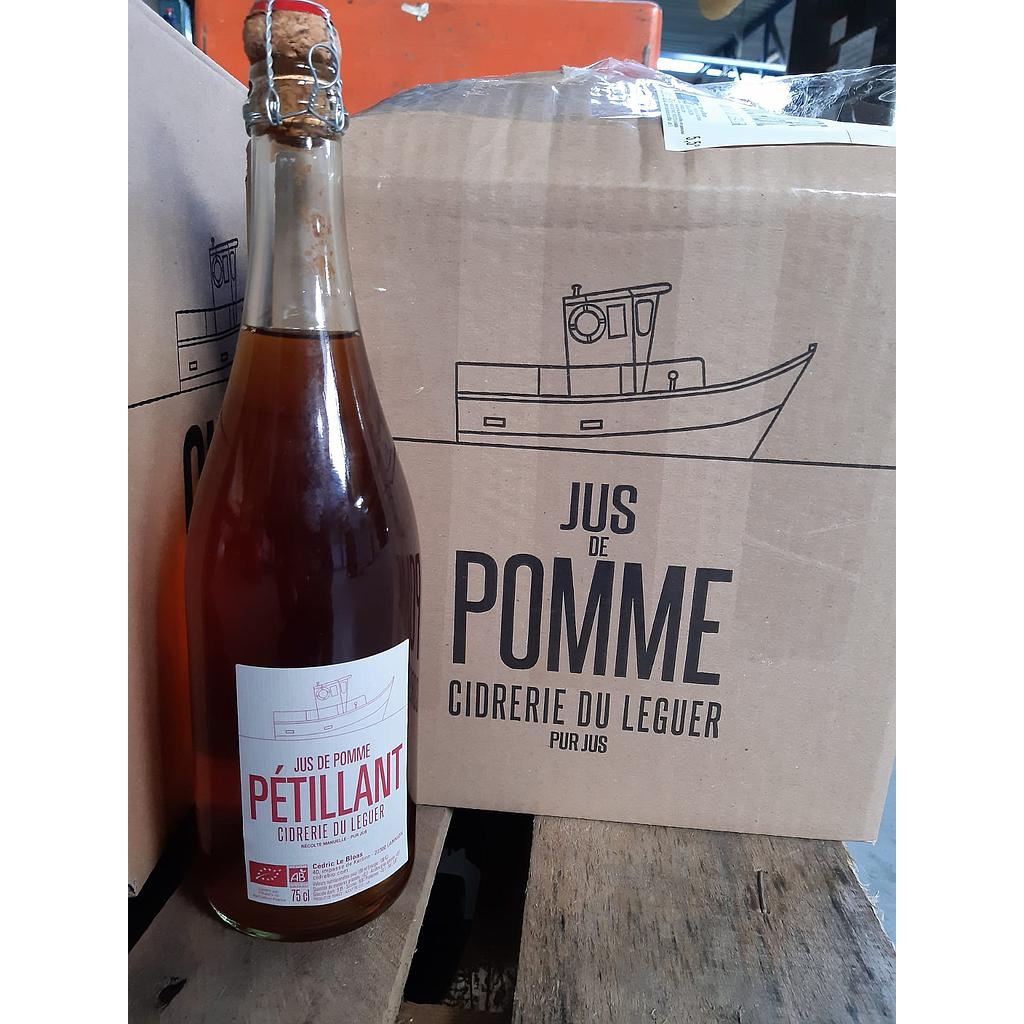 Jus de pomme pétillant